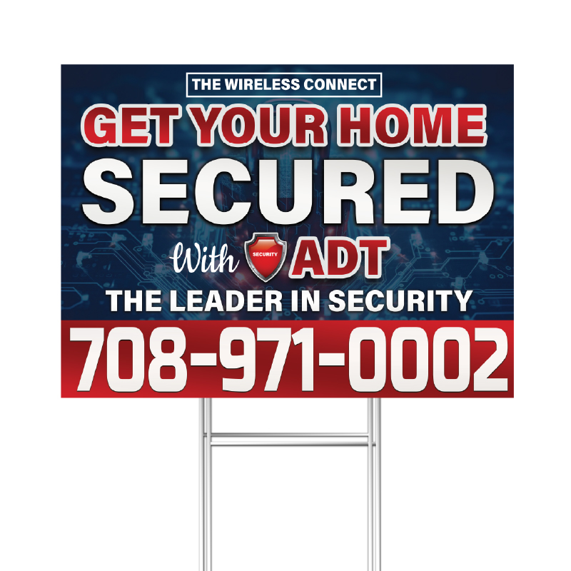 Custom Home Security Yard Sign