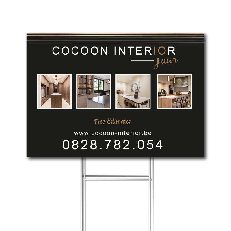 Luxury Interior Design Yard Sign – Cocoon Interior